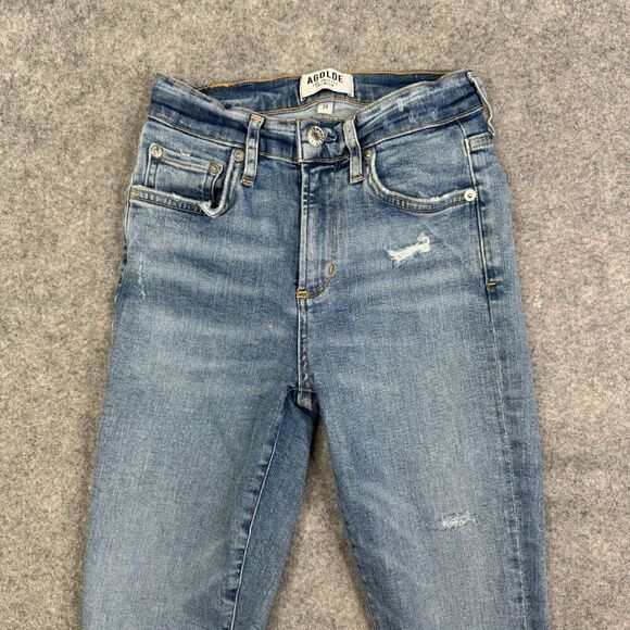 Agolde Distressed Ripped Sophie Skinny Jeans A003 B-843, Size 24 - Picture 2 of 12